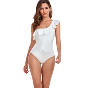 Salt-Resistant One Piece Ruffle Swimsuit
